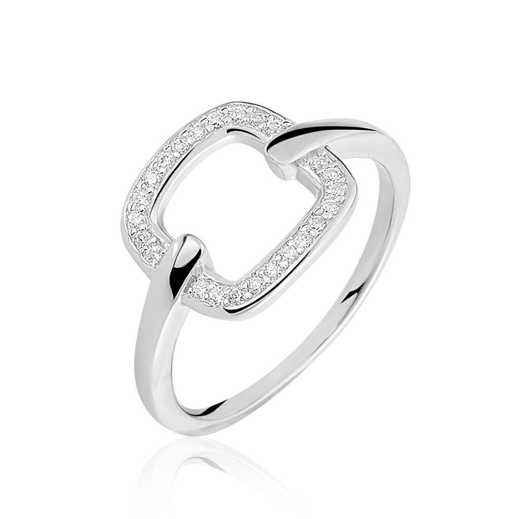 Bague Lalita Argent Blanc Oxyde De Zirconium - Bijoux fantaisie Femme | Marc Orian
