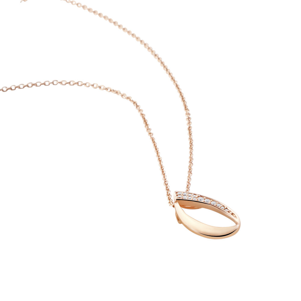 Collier Argent Rose Maritie Oxyde De Zirconium - Colliers avec pierres Femme | Marc Orian