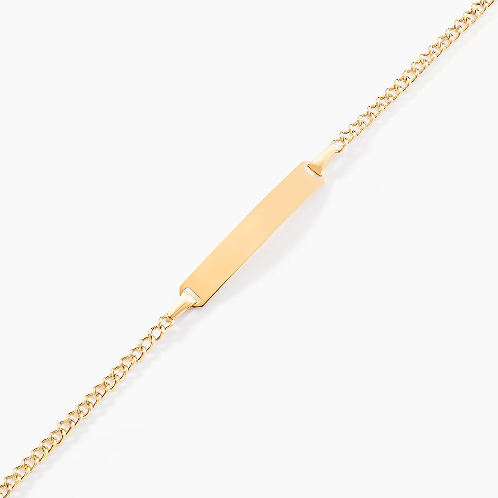 Bracelet Identité Etheline Or Jaune - Gourmettes Enfant | Marc Orian