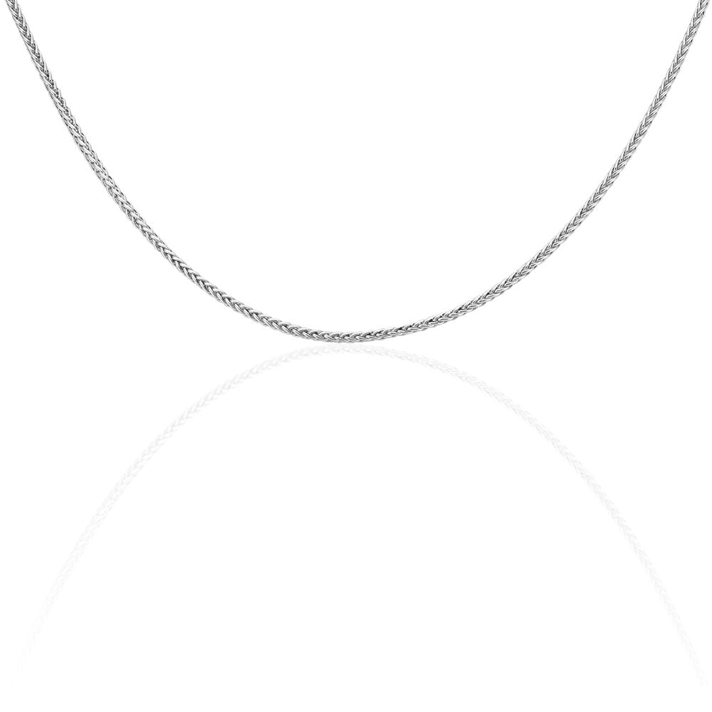 Collier Jany Maille Palmier Or Blanc - Chaines Femme | Marc Orian