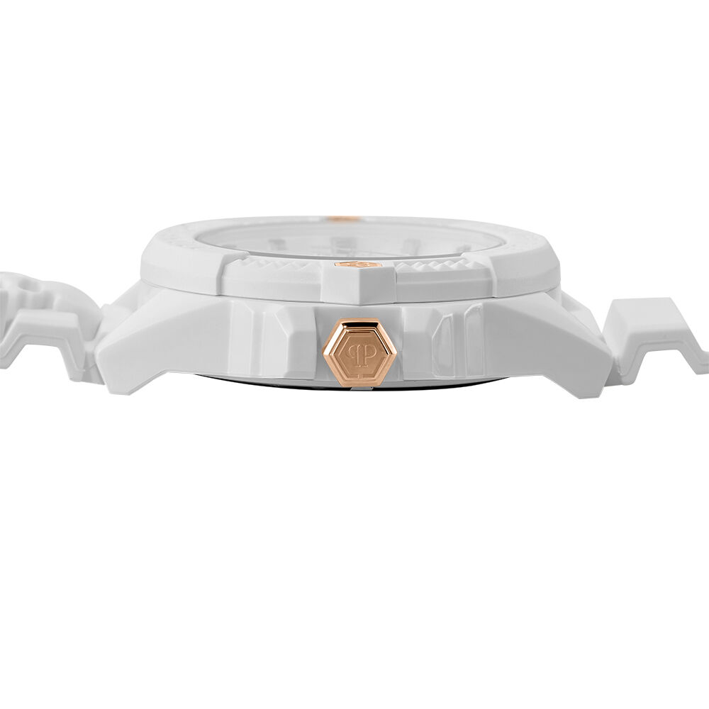 Montre Philipp Plein The Skull Ecoceramic Blanc - Montres étanches Homme | Marc Orian