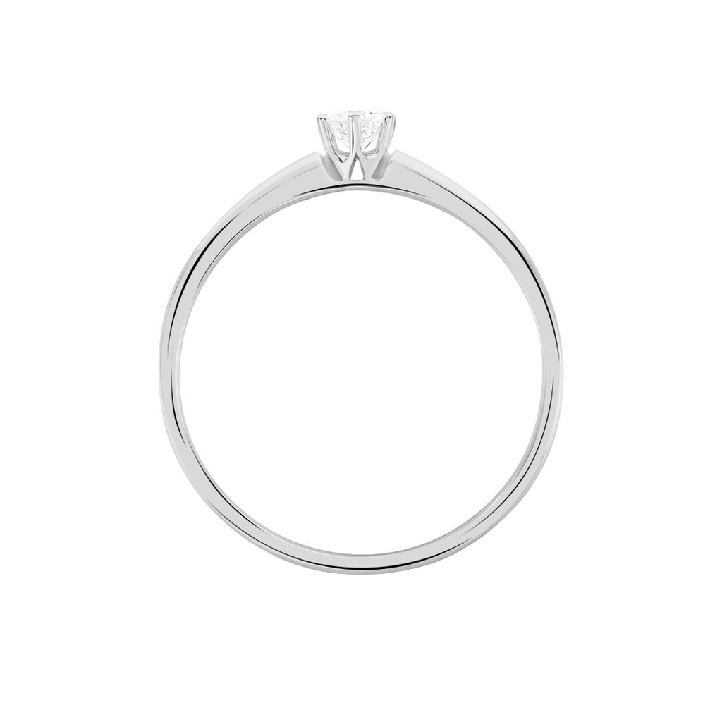 Bague Solitaire Samantha Or Blanc Diamant - Bagues Solitaire Femme | Marc Orian