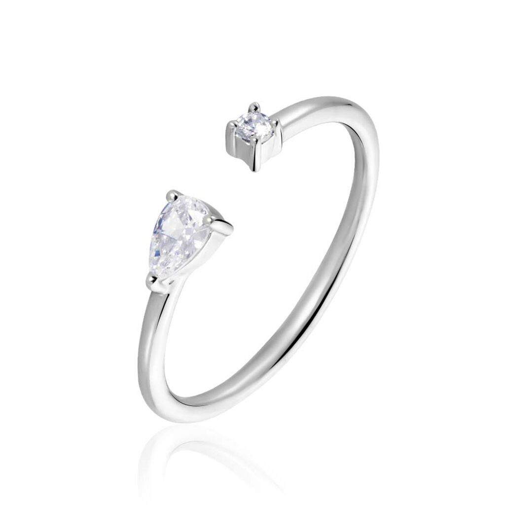 Bague Ajustable Shou Argent Oxyde De Zirconium - Bijoux fantaisie Femme | Marc Orian
