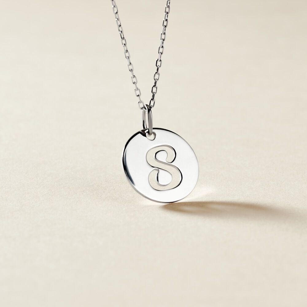 Pendentif Efiso Argent Blanc - Bijoux fantaisie Famille | Marc Orian