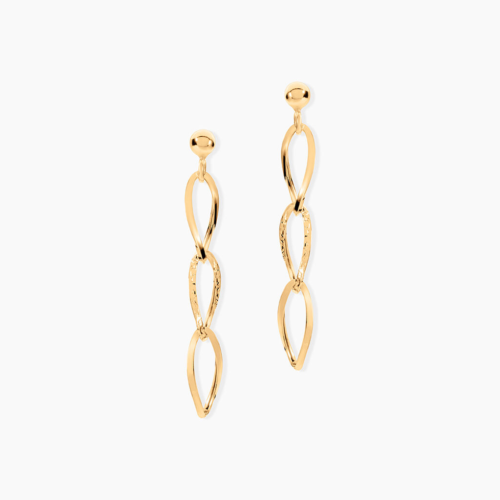 Boucles D'oreilles Pendantes Lianetta Or Jaune - Pendantes Femme | Marc Orian