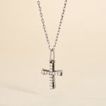 Pendentif Canice Croix Or Blanc Oxyde De Zirconium - Pendentifs Famille | Marc Orian