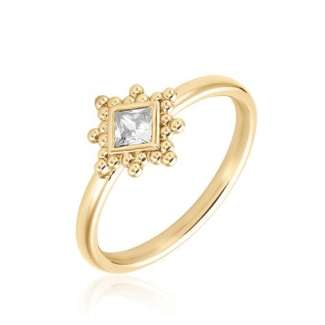 Bague Bobbie Plaqué Or Jaune Oxyde De Zirconium - Bagues avec pierre Femme | Marc Orian
