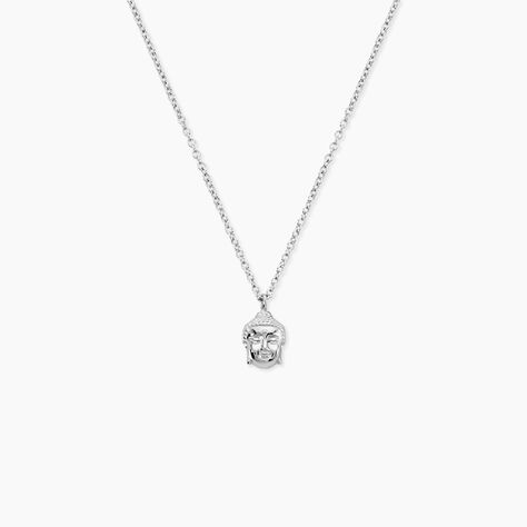 Collier Dhyana Argent Blanc - Colliers fantaisie Femme | Marc Orian