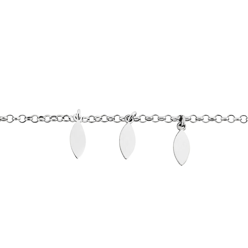 Bracelet Argent Blanc Osama - Bracelets chaînes Femme | Marc Orian