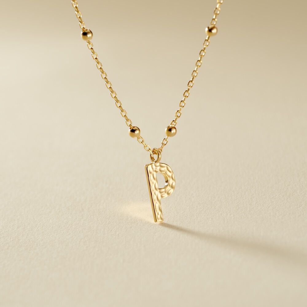 Collier Plaqu&eacute; Or Jaune Lettra - Colliers ete Femme | Marc Orian