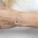 Bracelet Dita Argent Blanc Oxyde De Zirconium - Bracelets Anneaux Entrelaces Femme | Marc Orian