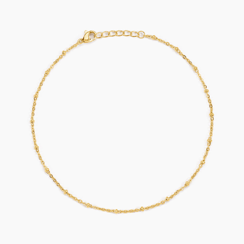 Cha&icirc;ne De Cheville Athena Acier Jaune - Chaines de cheville Femme | Marc Orian