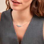 Collier Lottie Argent Blanc Turquoise - Colliers avec pierres Femme | Marc Orian