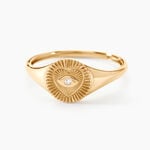 Chevali&egrave;re Damianus Or Jaune Diamant - Solitaires Femme | Marc Orian
