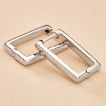 Cr&eacute;oles Keiko Argent Blanc - Cr&eacute;oles Femme | Marc Orian