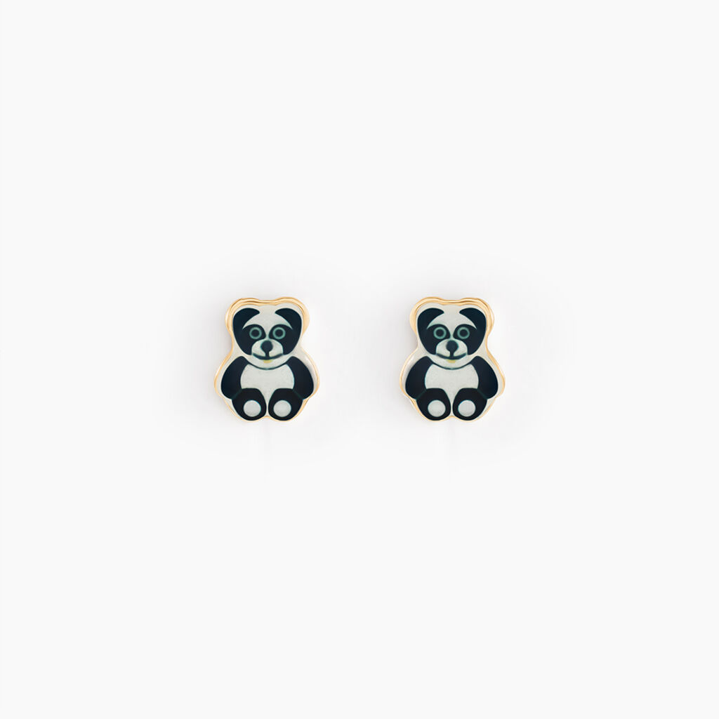 Boucles D'oreilles Puces Ourson Or Jaune - Puces Enfant | Marc Orian