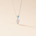 Collier Fidelma Argent Blanc Spinelle Oxyde De Zirconium - Colliers avec pierres Femme | Marc Orian