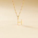 Pendentif Ionia Lettre Or Jaune - Pendentifs Famille | Marc Orian