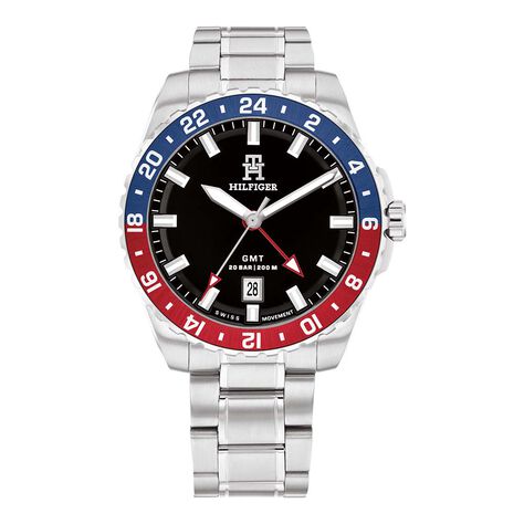 Montre Tommy Hilfiger Th85 Gmt Noir - Montres étanches Homme | Marc Orian
