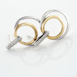 Boucles D'oreilles Pendantes Or Bicolore Eloisia Diamants - Pendantes Femme | Marc Orian