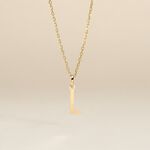 Pendentif Ionia Lettre Or Jaune - Pendentifs Famille | Marc Orian