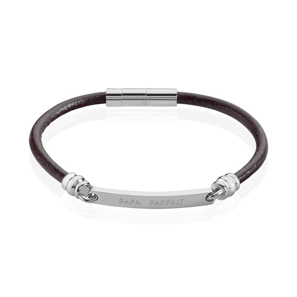 Bracelet Acier Blanc Gaspard - Bracelets cuir Homme | Marc Orian