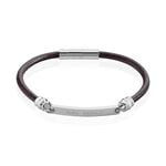 Bracelet Acier Blanc Gaspard - Bracelets cuir Homme | Marc Orian