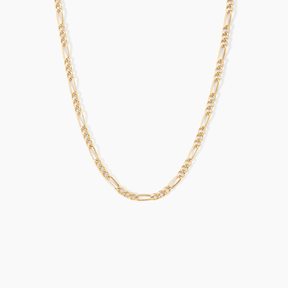 Chaîne Cameo Maille Alternee 1/3 Or Jaune - Chaines Femme | Marc Orian