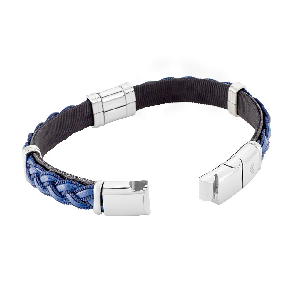 Bracelet Jourdan Trenza Acier Bicolore - Fête des pères Homme | Marc Orian