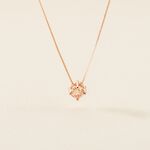 Collier Solitaire Argent Rose Rio Santa Teresa Oxyde De Zirconium - Colliers solitaires Femme | Marc Orian