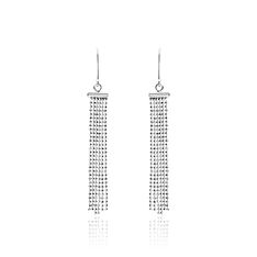 Boucles D'oreilles Pendantes Manhattan Argent Blanc - Boucles d'oreilles Pendantes Femme | Marc Orian