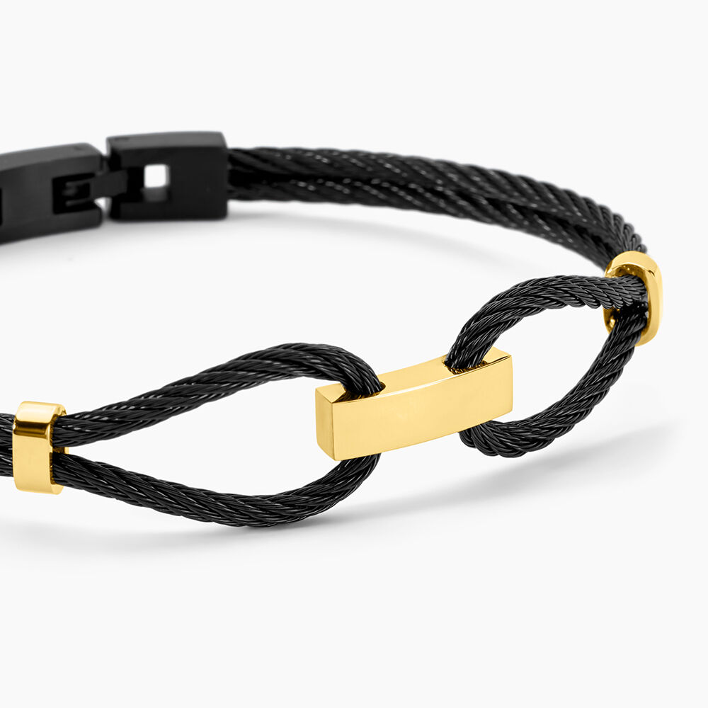 Bracelet Jonc Phebus Him Acier Bicolore - Bracelets joncs Homme | Marc Orian