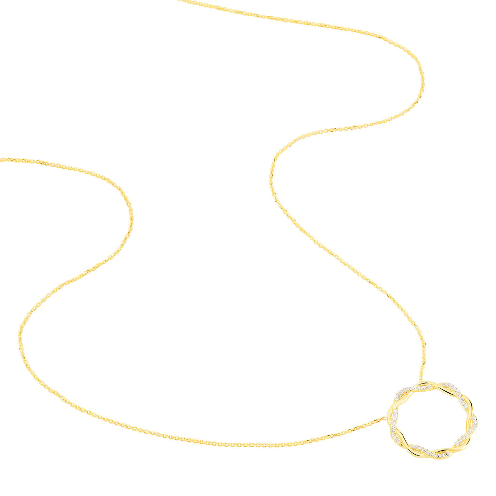 Collier Carolyne Cercle Or Jaune - Colliers Femme | Marc Orian