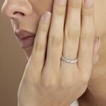 Alliance Marielle Ruban Plat Or Blanc - Alliances duo Unisex | Marc Orian