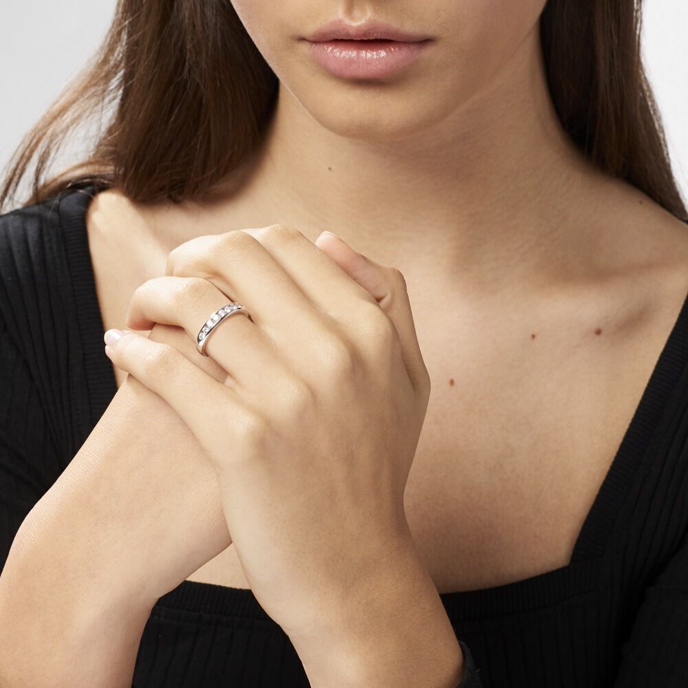 Alliance Giulia Or Blanc Diamant - Alliances duo Femme | Marc Orian