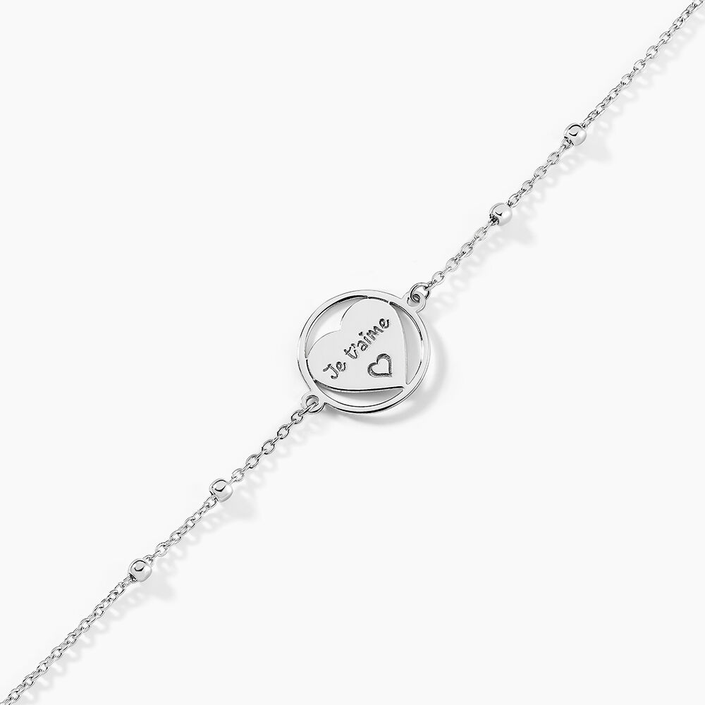 Bracelet Argent Blanc Akosua - Bracelets chaînes Femme | Marc Orian