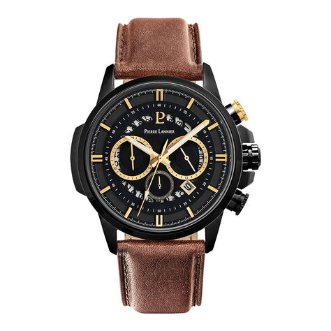 Montre Pierre Lannier Sentinelle Noir - Montres étanches Homme | Marc Orian