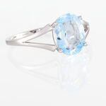 Bague Lis Or Blanc Topaze - Bagues pierres fines Femme | Marc Orian