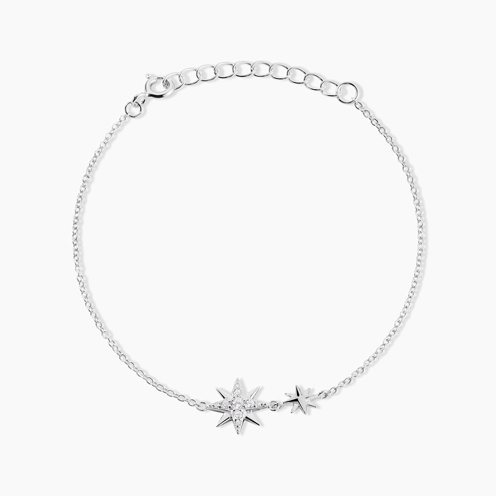 Bracelet Shanis Argent Blanc Oxyde De Zirconium - Bracelets fantaisie Femme | Marc Orian