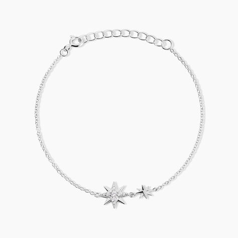 Bracelet Shanis Argent Blanc Oxyde De Zirconium - Bracelets fantaisie Femme | Marc Orian