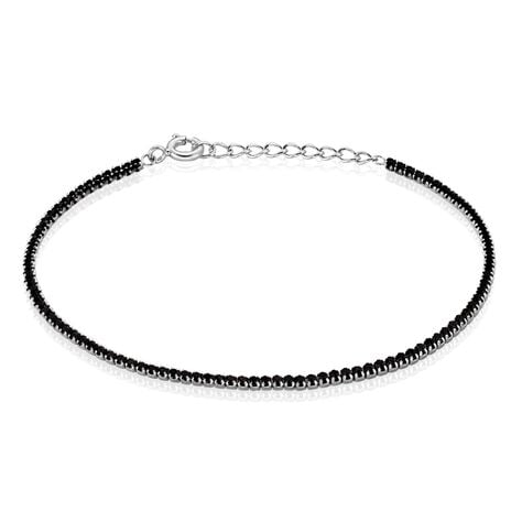 Bracelet Lou-anne Argent Blanc Oxyde De Zirconium Noir - Bracelets fantaisie Femme | Marc Orian