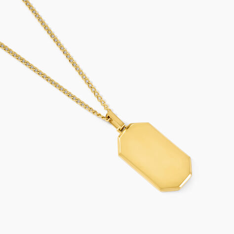 Collier Alessio Acier Jaune - Colliers ete Homme | Marc Orian