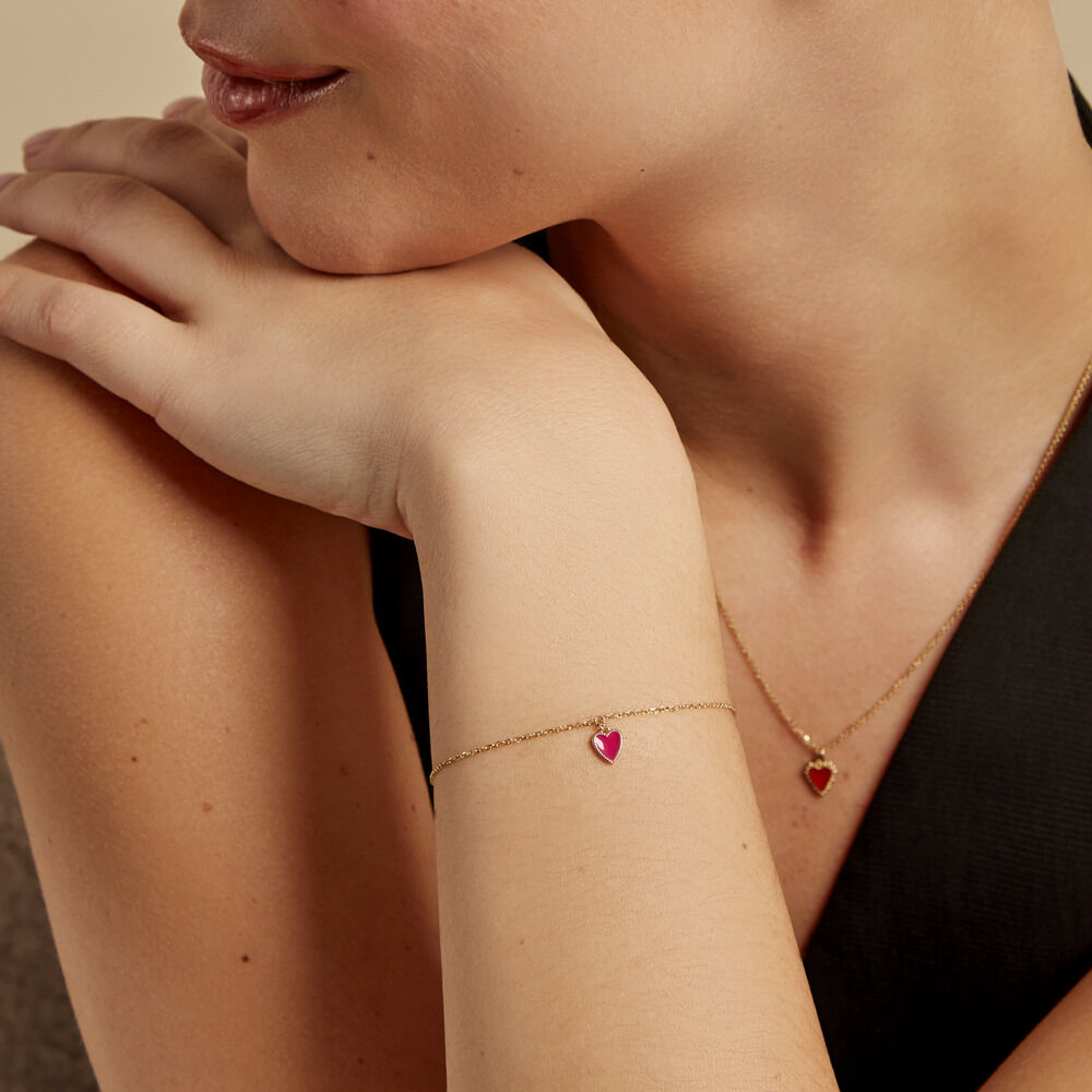 Bracelet L'amour Coloré Or Jaune - Bracelets chaînes Femme | Marc Orian