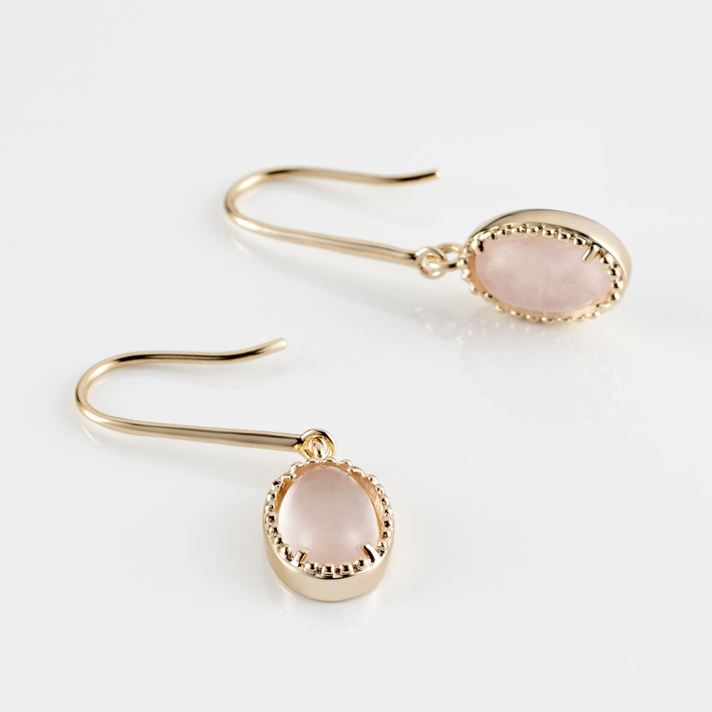 Boucles D'oreilles Plaqué Or Jaune Phileas Quartz - Pendantes Femme | Marc Orian