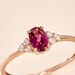 Bague Diapre Or Rose Rhodolite Oxyde De Zirconium - Bagues avec pierre Femme | Marc Orian