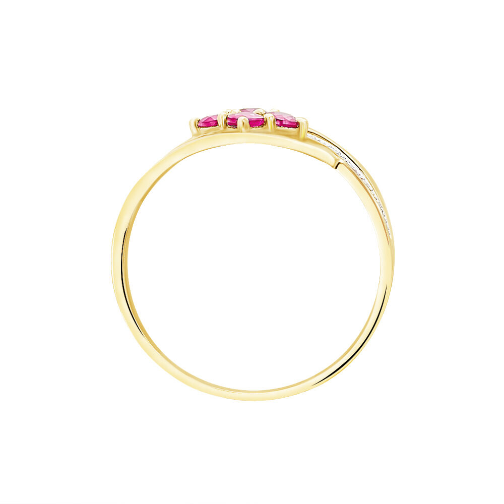 Bague Hoela Or Jaune Diamant Et Rubis - Bagues vintage Femme | Marc Orian