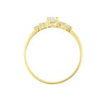 Bague Solitaire Accompagn&eacute; Or Jaune Antonette Oxyde De Zirconium - Solitaires Femme | Marc Orian