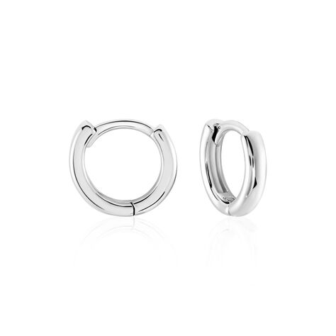 Créoles Argent Blanc Cokkie - Boucles d'oreilles Créoles Femme | Marc Orian