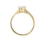Bague Solitaire Plaqu&eacute; Or Jaune Eulia Oxyde De Zirconium - Bijoux fantaisie Femme | Marc Orian
