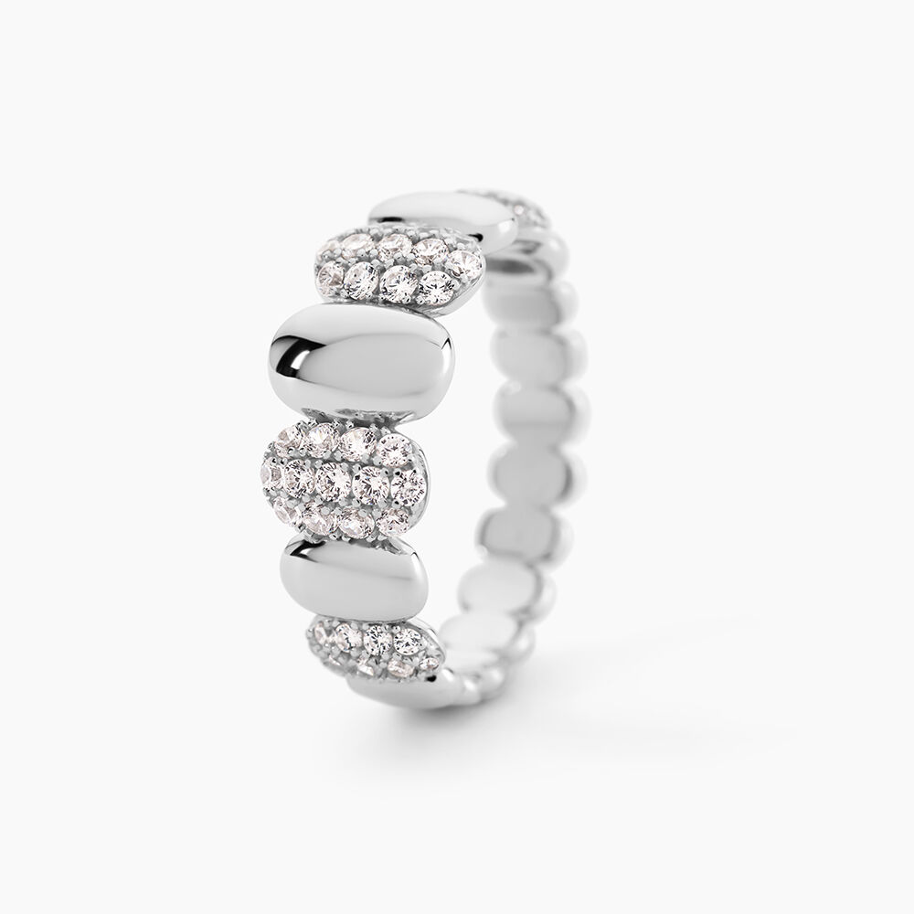 Bague Madame Argent Blanc Oxyde De Zirconium - Bagues avec pierre Femme | Marc Orian